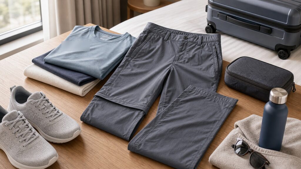 Lightweight Travel Pants hero image for Review Streets