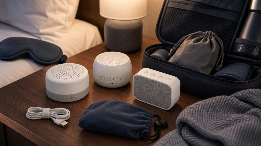 White Noise Travel Machines hero image for Review Streets