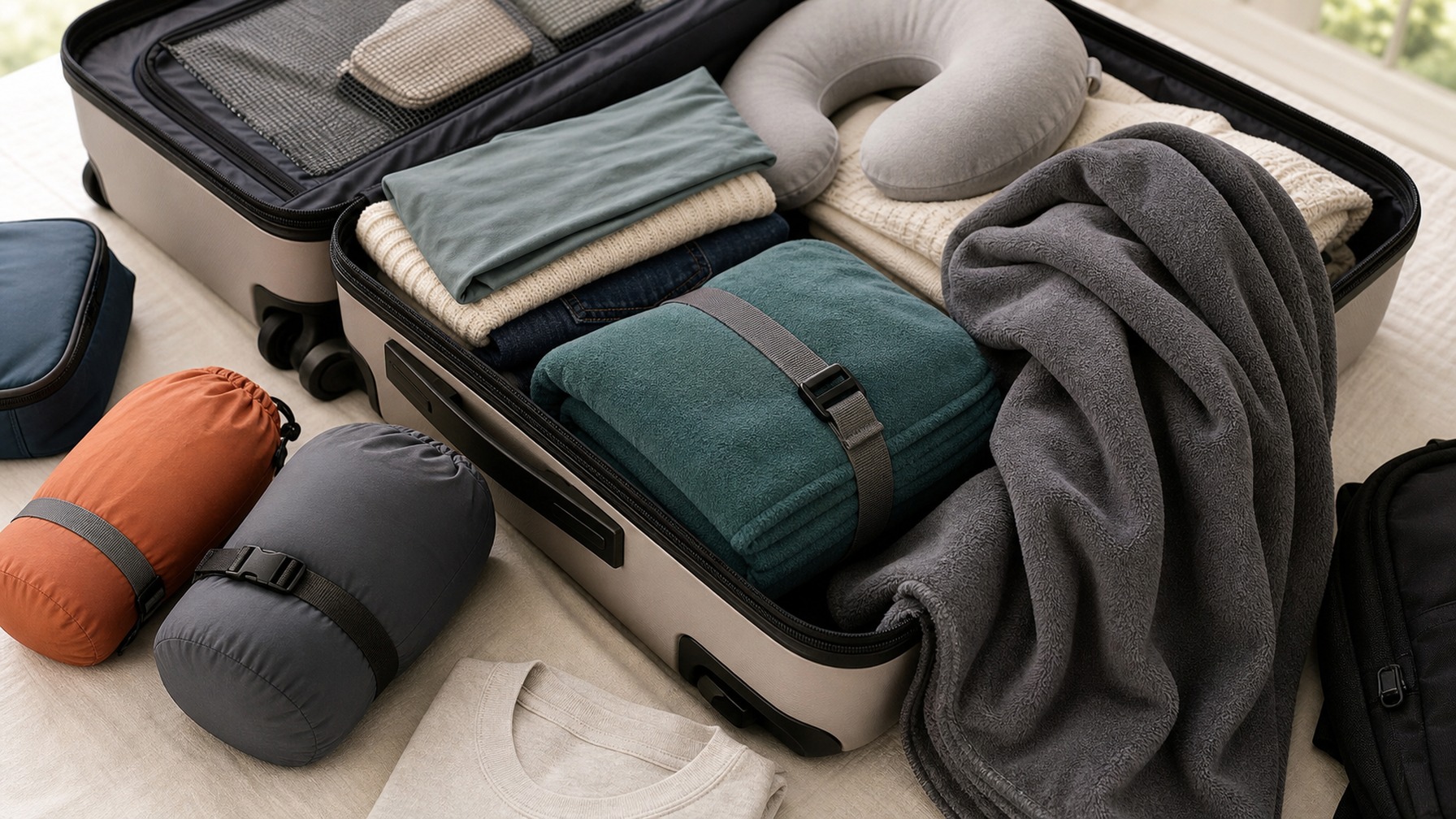 Packable Travel Blankets