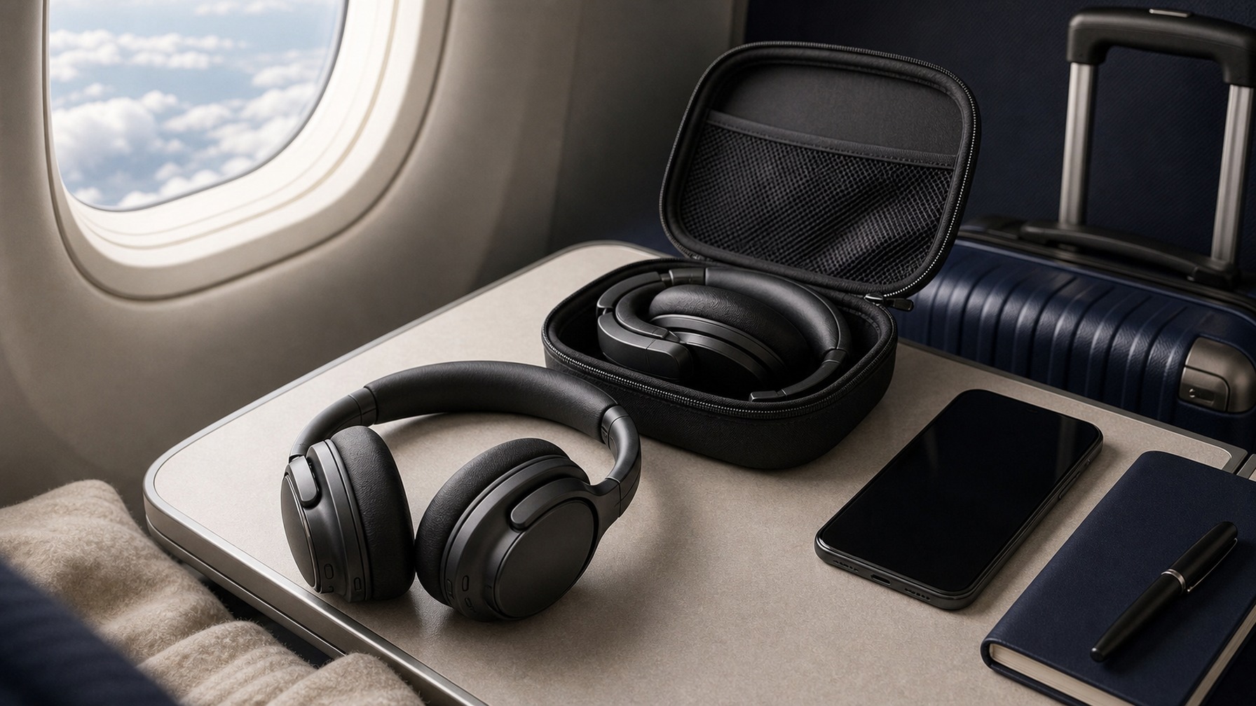 Noise-Canceling Travel Headphones