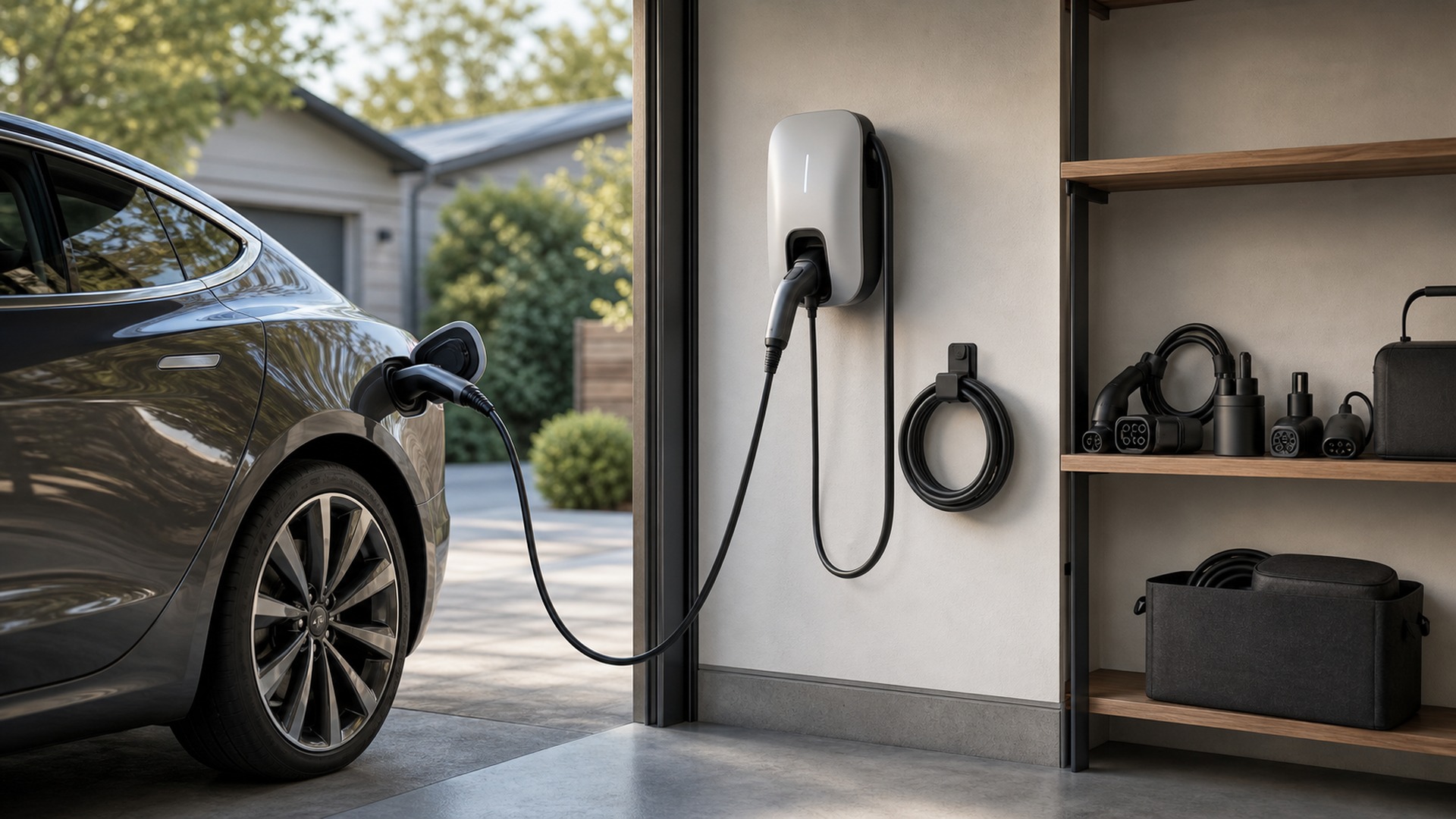 When to Use Home EV Chargers Instead of EV Charging Accessories