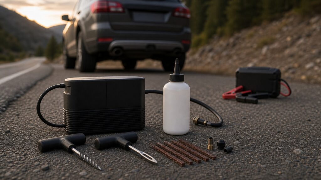 emergency tire repair explainer hero image for Review Streets