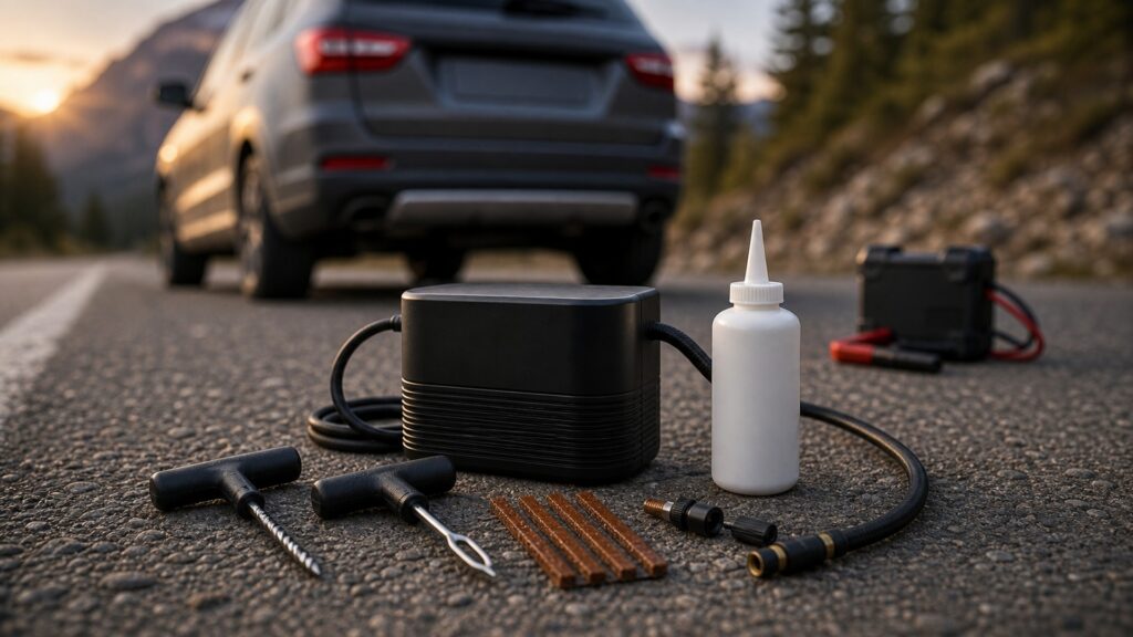 emergency tire repair explainer hero image for Review Streets