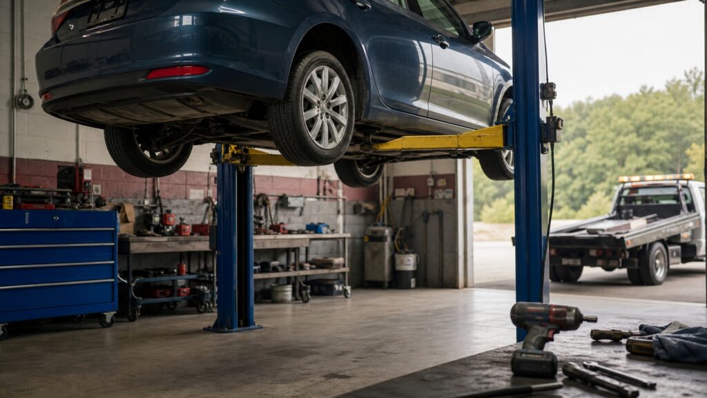 vehicle lifting equipment explainer hero image for Review Streets