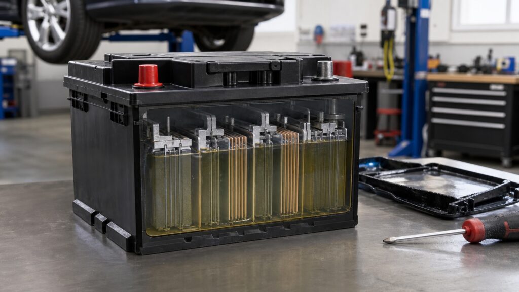 lead acid car batteries explainer hero image for Review Streets