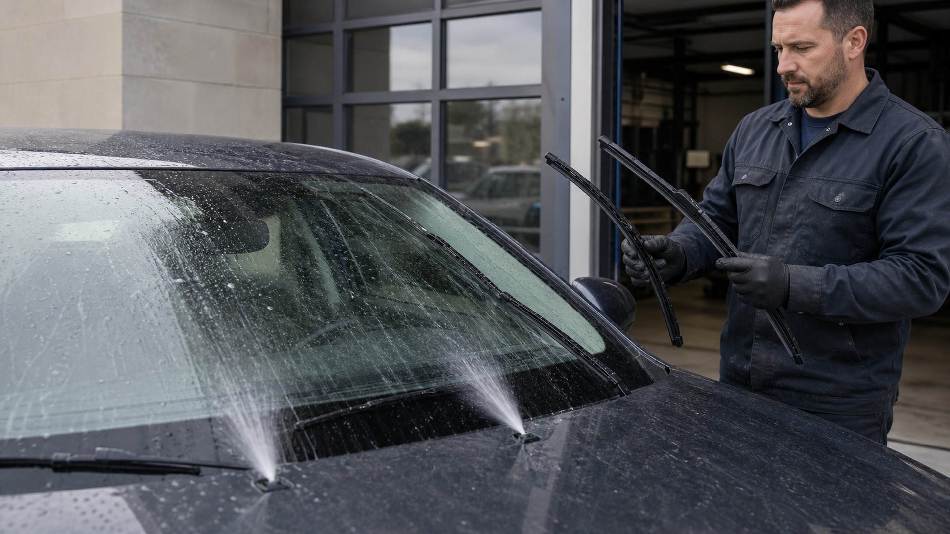When to Use Windshield Wiper Blades Instead of Windshield Washer Nozzles