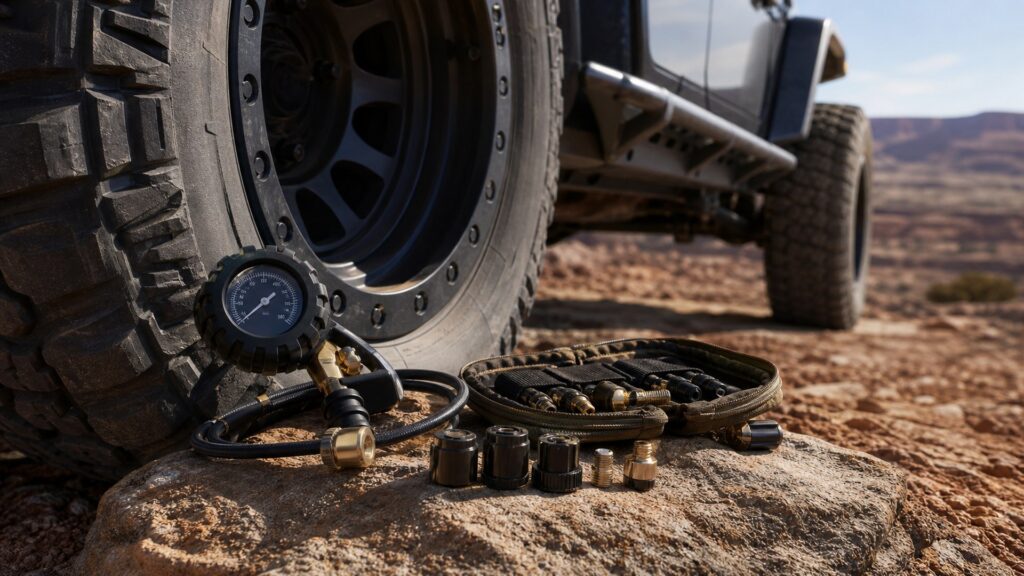 air down tire tools shopping setup for jeep and truck builds with practical vehicle-focused details