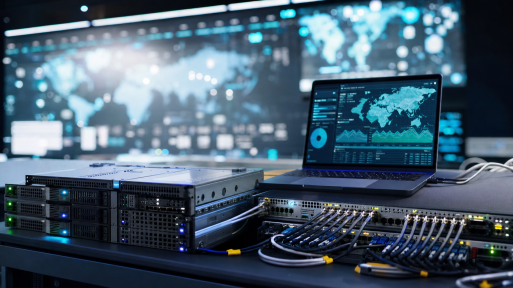Ultra photorealistic edge cloud infrastructure hero image for Akamai Cloud Computing review