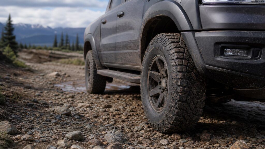 all-terrain tires shopping setup for off-road terrain needs with practical vehicle-focused details