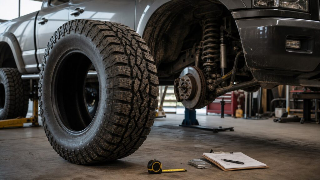 all-terrain tires shopping setup for vehicle fitment and load ratings with practical vehicle-focused details