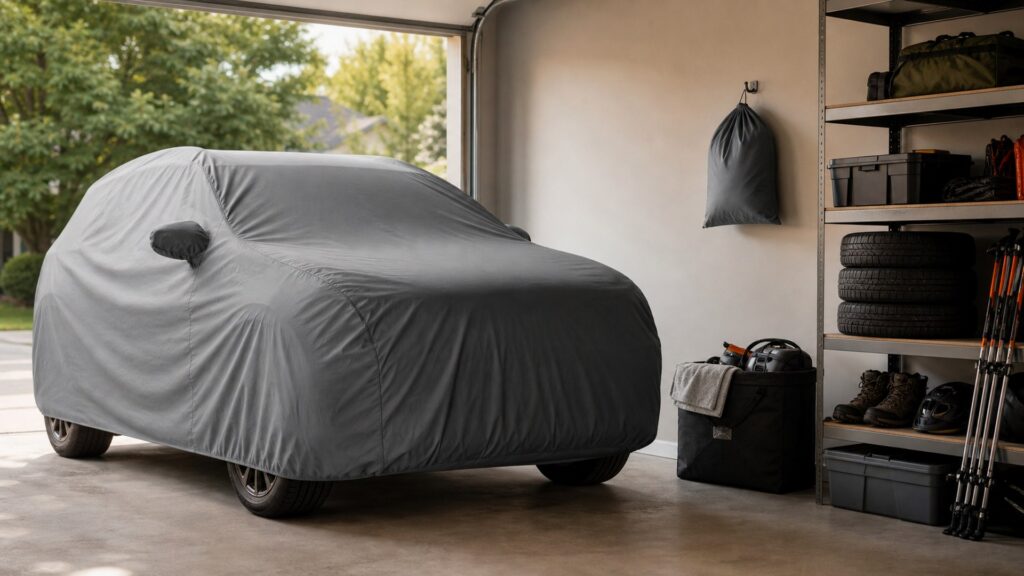 all-weather car covers shopping setup for cargo and storage expansion with practical vehicle-focused details
