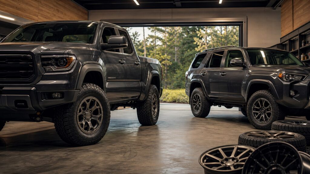 alloy wheels shopping setup for truck and suv setups with practical vehicle-focused details