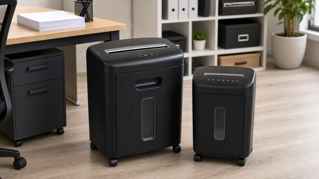 Amazon Basics 24-Sheet Cross-Cut Shredder vs Aurora AU1210MA business comparison image