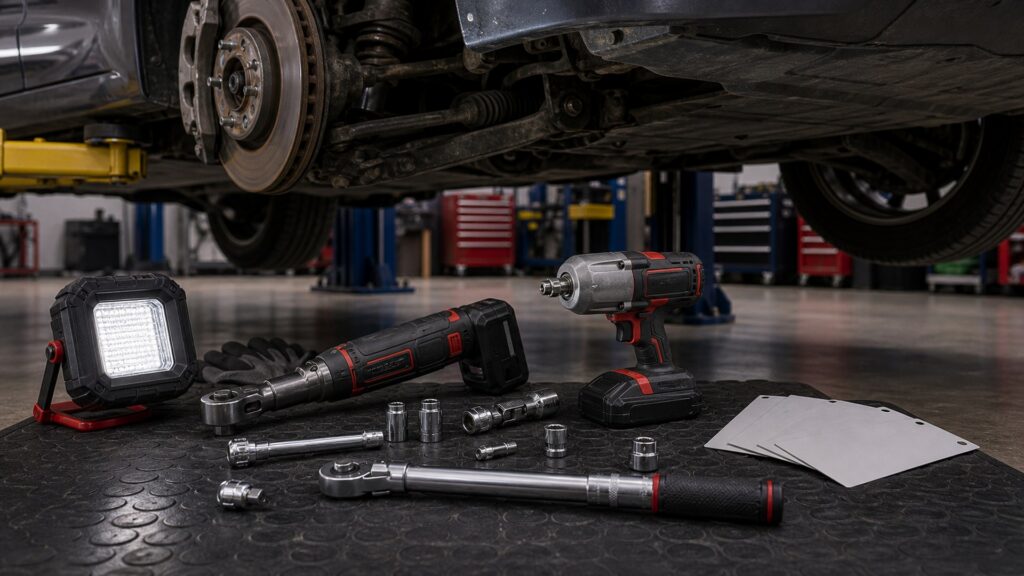 automotive power tools shopping setup for torque, clearance, and access with practical vehicle-focused details
