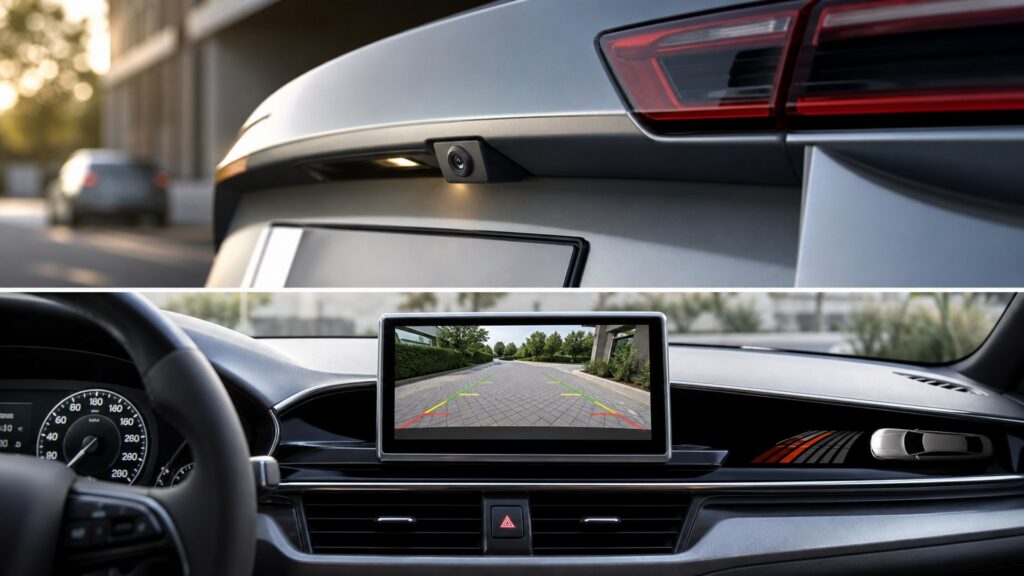 backup cameras shopping setup for camera and sensor integration with practical vehicle-focused details