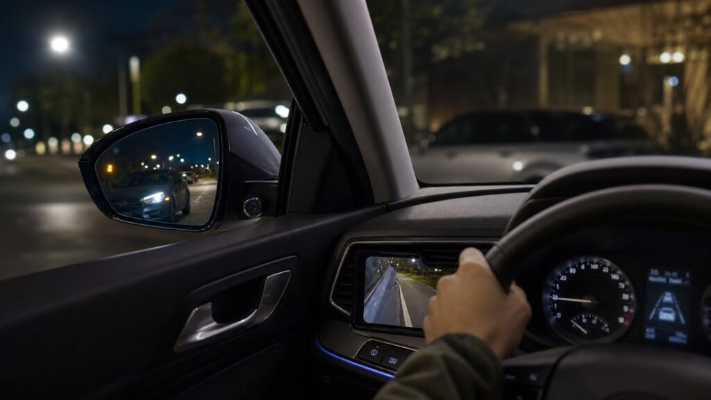 blind spot cameras shopping setup for night driving visibility with practical vehicle-focused details