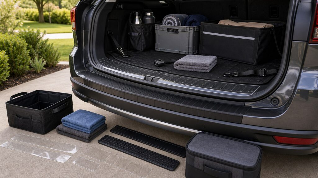 body protection shopping setup for cargo and storage expansion with practical vehicle-focused details