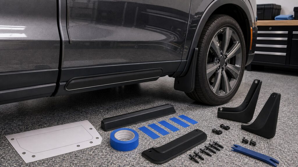 body protection shopping setup for vehicle fitment and mounting with practical vehicle-focused details