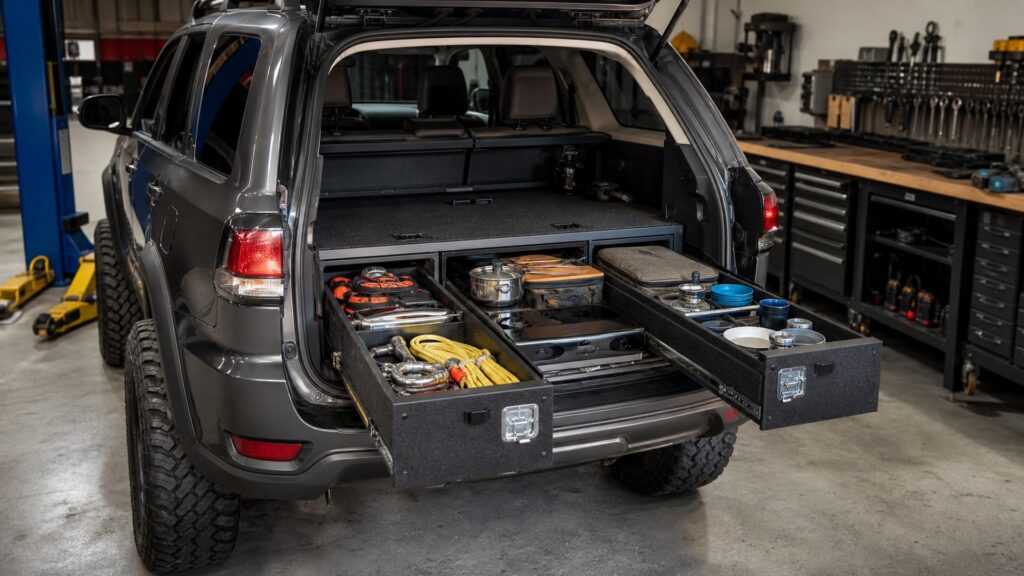 camping drawer systems shopping setup for jeep and truck builds with practical vehicle-focused details