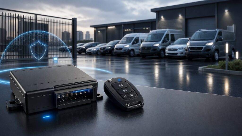 car alarm systems shopping setup for fleet and commuter vehicles with practical vehicle-focused details
