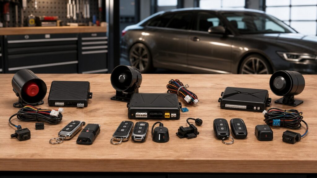car alarm systems shopping setup for overall selection with practical vehicle-focused details