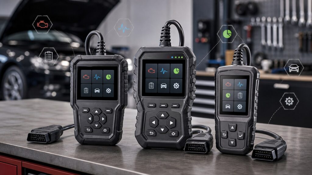 car code readers shopping setup for overall selection with practical vehicle-focused details