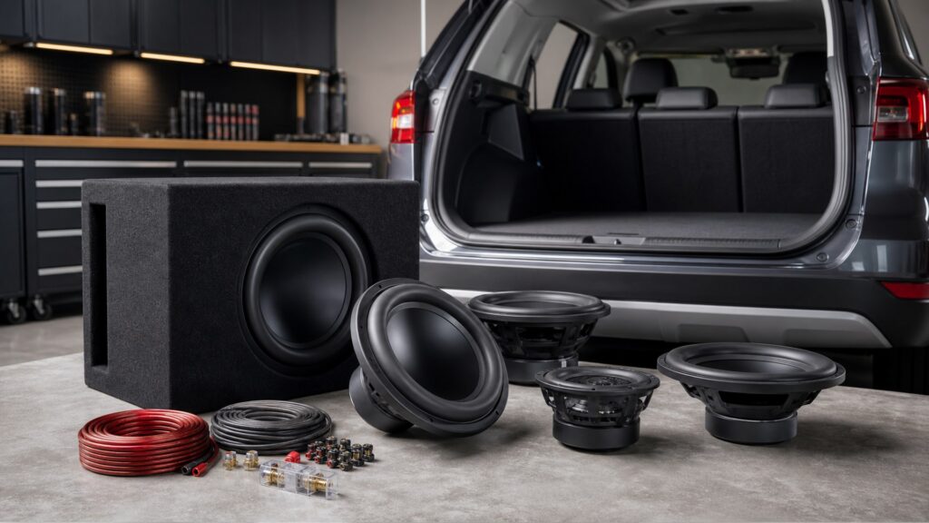 car subwoofers shopping setup for overall selection with practical vehicle-focused details