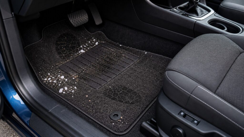 carpet floor mats shopping setup for all-weather interior use with practical vehicle-focused details
