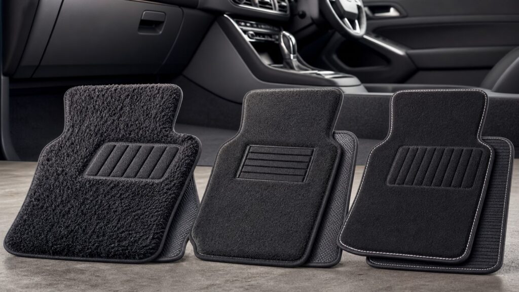 carpet floor mats shopping setup for overall selection with practical vehicle-focused details