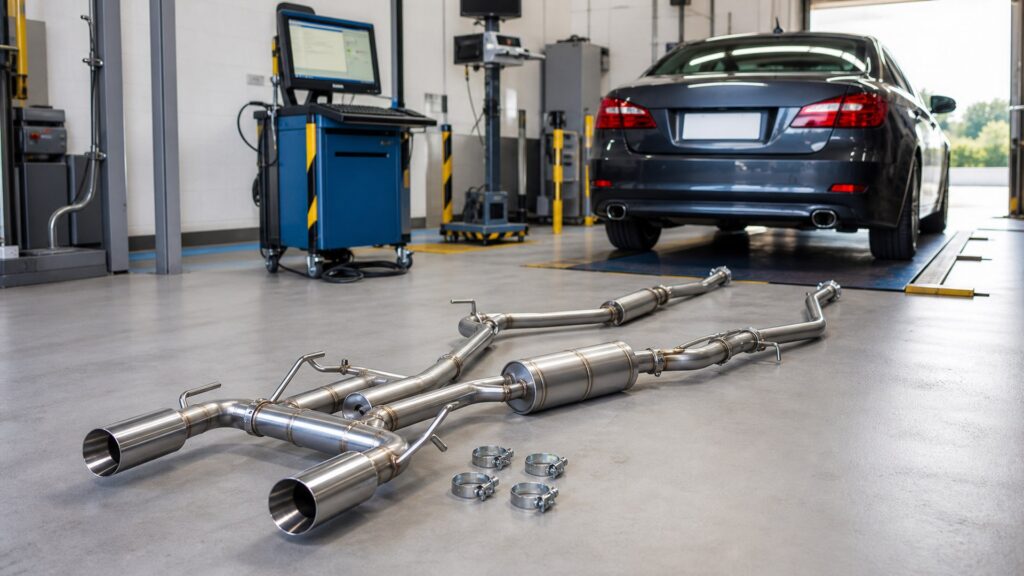 cat-back exhaust systems shopping setup for emissions and inspection planning with practical vehicle-focused details