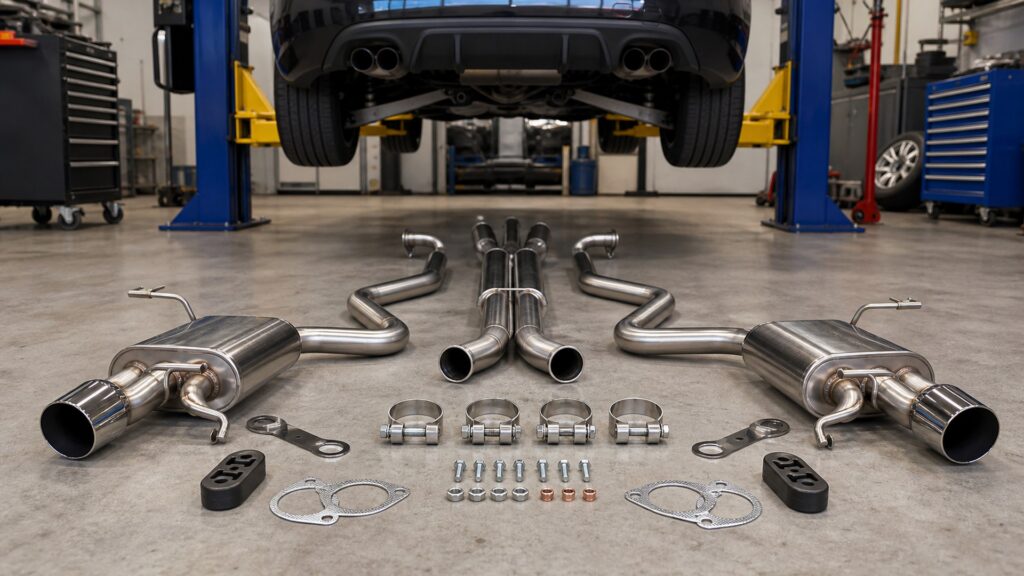 cat-back exhaust systems shopping setup for installation complexity with practical vehicle-focused details