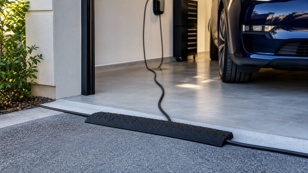 charging cable protectors shopping setup for home charging setup with practical vehicle-focused details