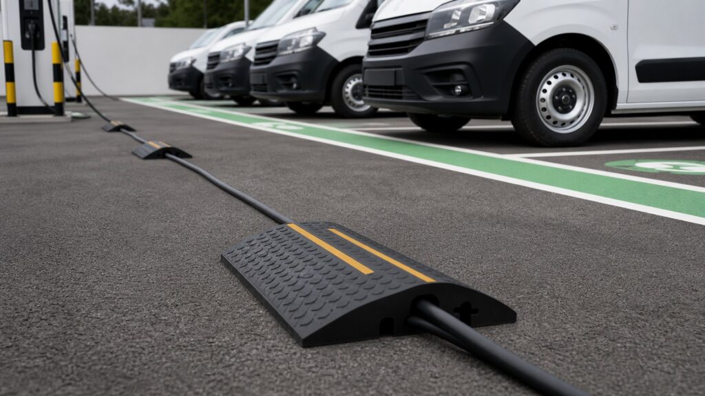 charging cable protectors shopping setup for public and fleet charging with practical vehicle-focused details