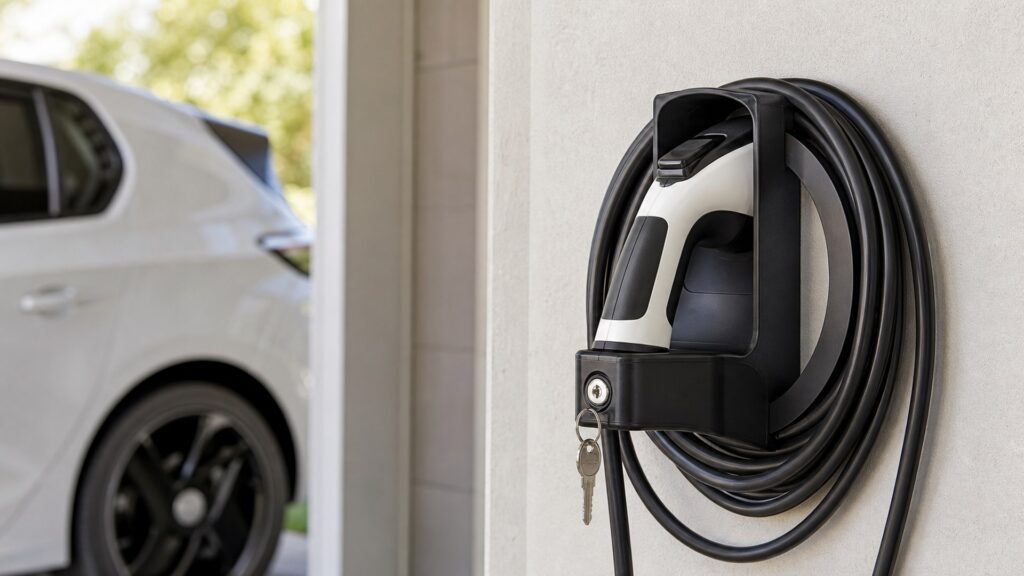 charging safety locks shopping setup for charging cable management with practical vehicle-focused details