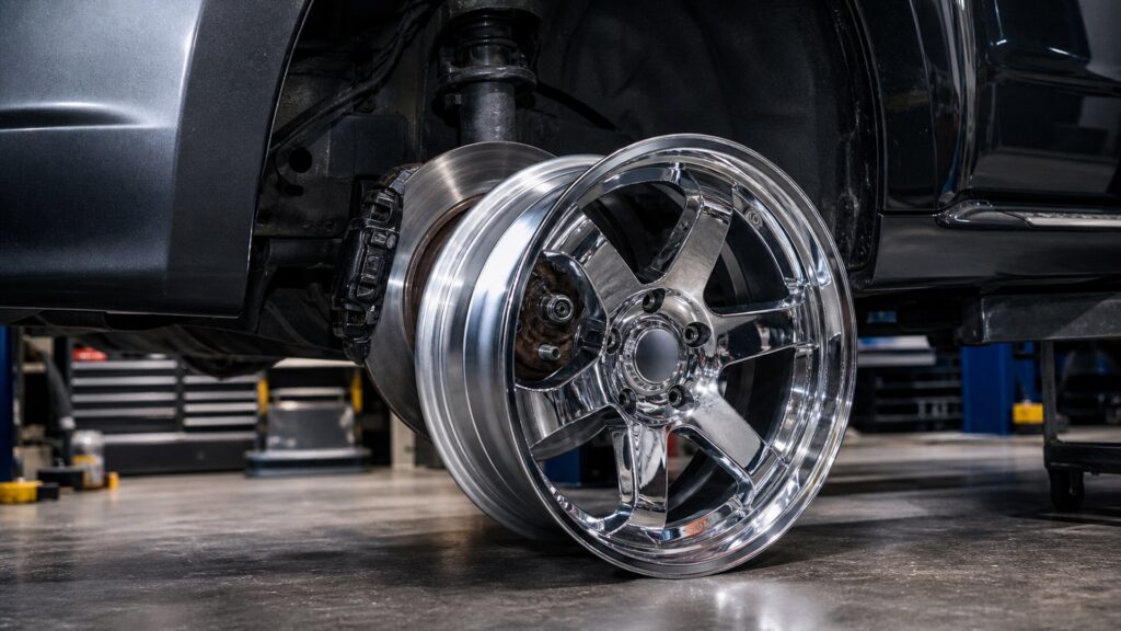 chrome wheels shopping setup for vehicle fitment and load ratings with practical vehicle-focused details