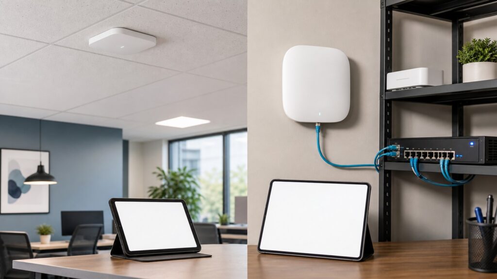 Cisco Meraki Go GR12 vs Aruba Instant On AP22 business comparison image