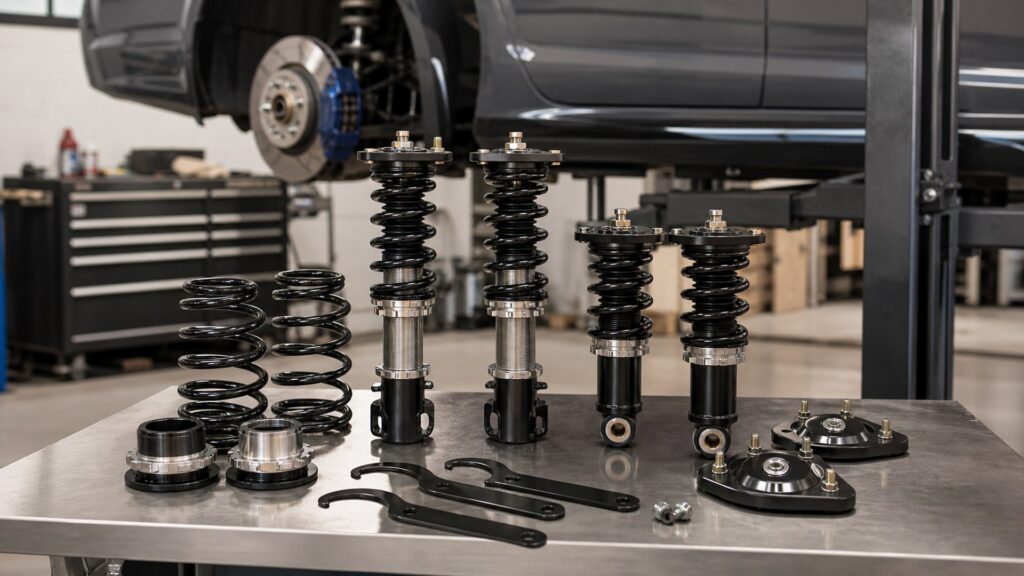 coilover suspension kits shopping setup for overall selection with practical vehicle-focused details