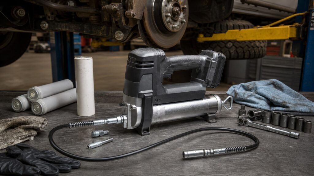 cordless grease guns shopping setup for diy repair planning with practical vehicle-focused details