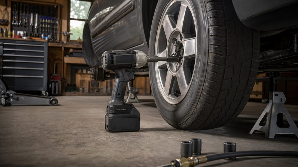 cordless impact wrenches shopping setup for home garage workflows with practical vehicle-focused details