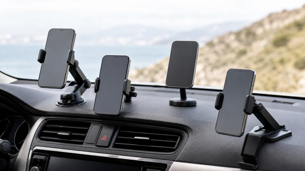 dashboard phone mounts shopping setup for overall selection with practical vehicle-focused details