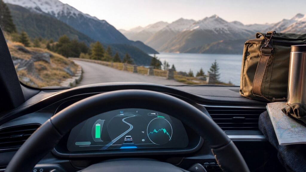 digital dash displays shopping setup for road trip technology needs with practical vehicle-focused details