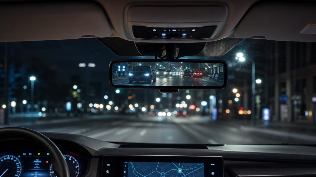 digital rearview mirrors shopping setup for night driving visibility with practical vehicle-focused details