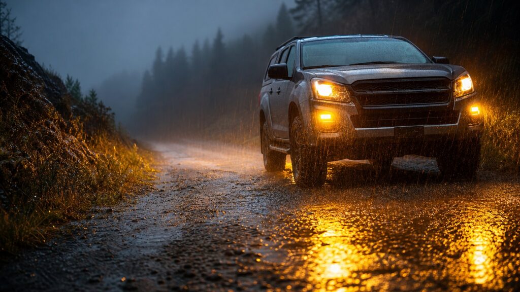 ditch lights shopping setup for weather and road conditions with practical vehicle-focused details