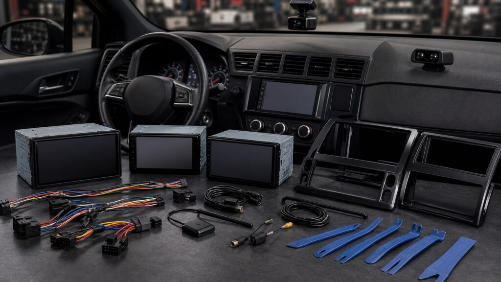double din head units shopping setup for driver assistance setups with practical vehicle-focused details
