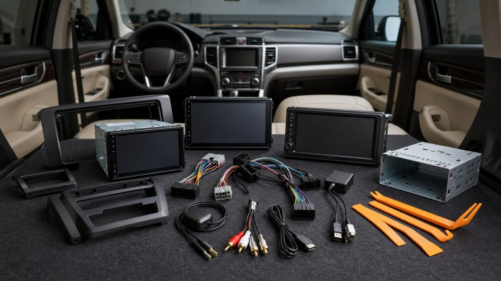 double din head units shopping setup for road trip technology needs with practical vehicle-focused details