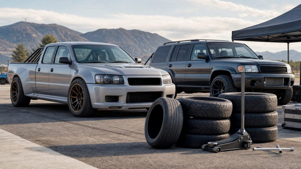 drift tires shopping setup for truck and suv setups with practical vehicle-focused details