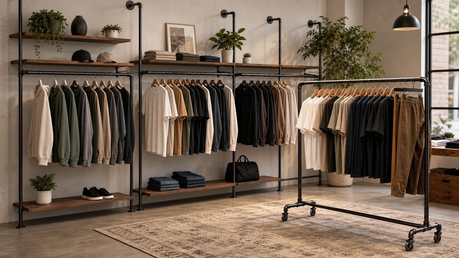 Econoco Pipeline Collection vs Econoco RZK/8 Round Rack: Which Clothing Store Fixtures Is Better?