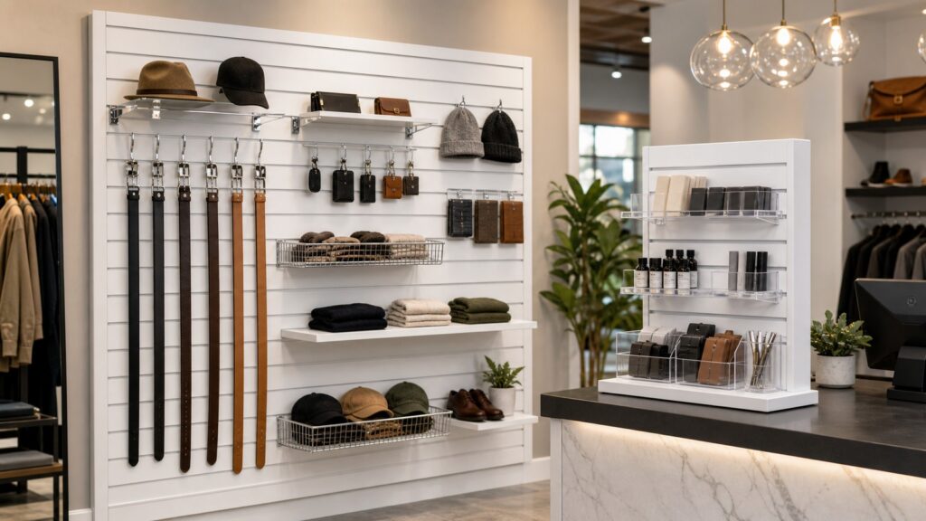 Econoco Slatwall Panels vs Azar Displays Slatwall Counter Display business comparison image