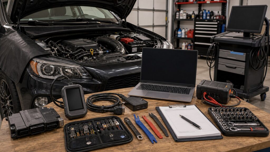 engine tuners shopping setup for installation complexity with practical vehicle-focused details