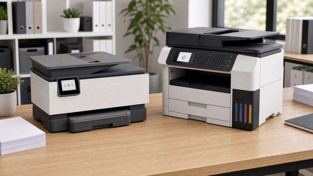 Epson EcoTank Pro ET-5850 vs HP OfficeJet Pro 9125e business comparison image